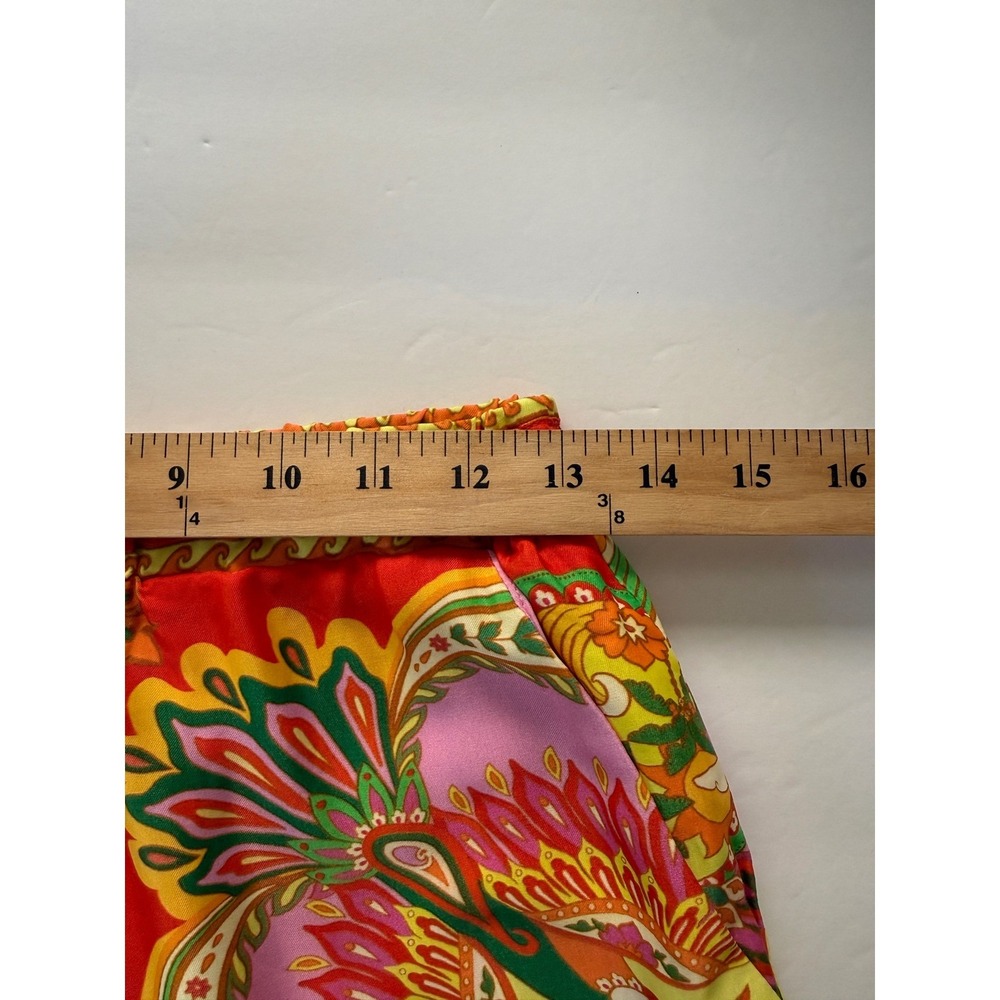 Farm Rio Womens Tropical Beach Toucans Pull On Pants Size S Maximalist Festival - Picture 9 of 14